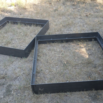 4ft square steel planter